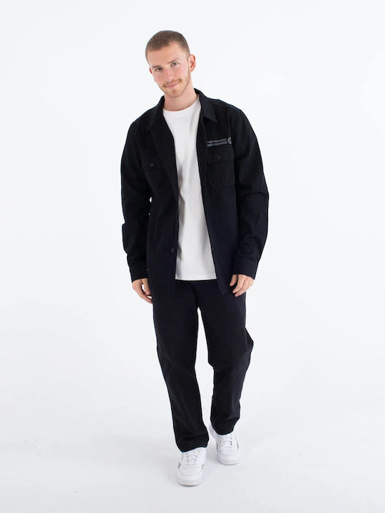 Long Sleeve Black Overshirt