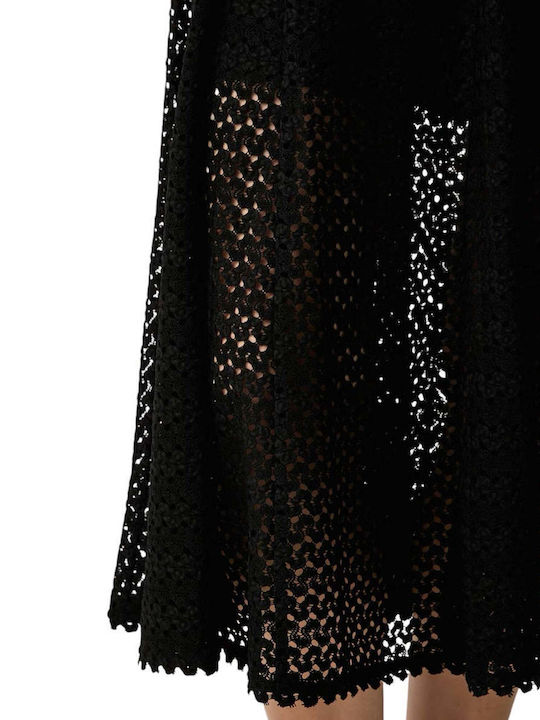 Midi Black Knitted Dress