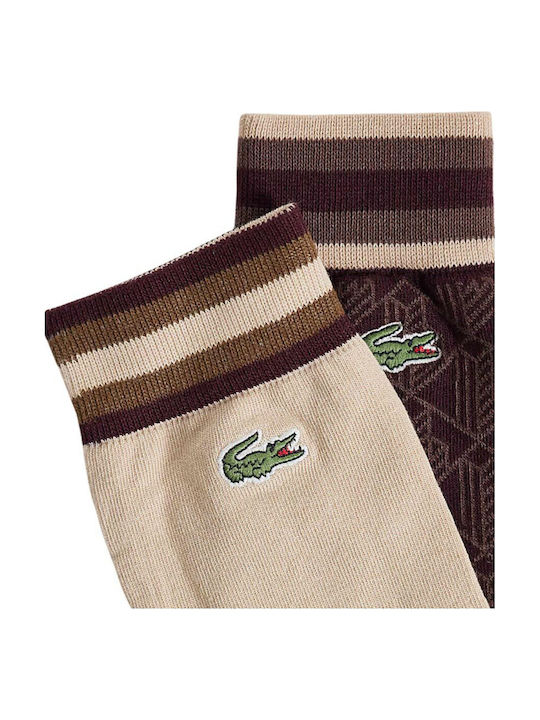 Lacoste Мъжки Кафяви Чорапи 2Pack Lacoste Мъжки Кафяви Чорапи 2Pack