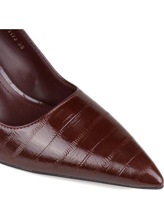 Spitze braune Pumps
