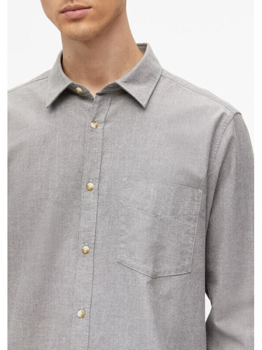 Long-Sleeve Shirt in Regular Fit Grey