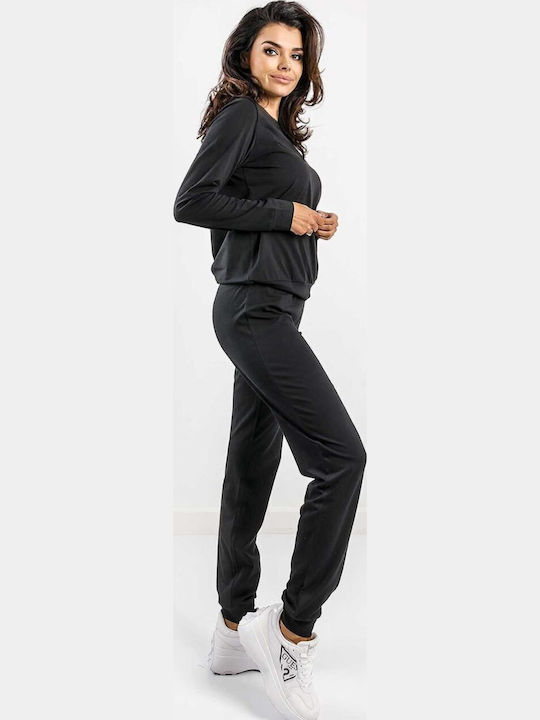 Emporio Armani Winter Women's Cotton Pyjama Set Nero