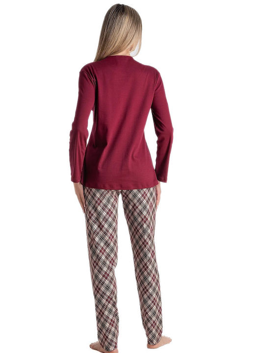 Relax Anatomic Set De Pijama De Damă Pentru Iarnă Violet