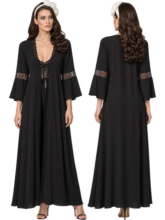 Miss Rosy Winter Women's Black Pyjama Set