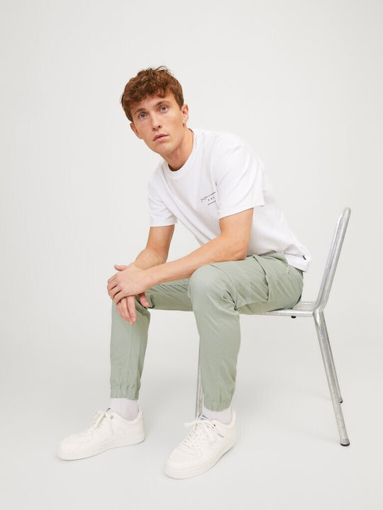 Jpstpaul Flake Herren Cargo-Hose Elastisch Regular Fit Desert Sage