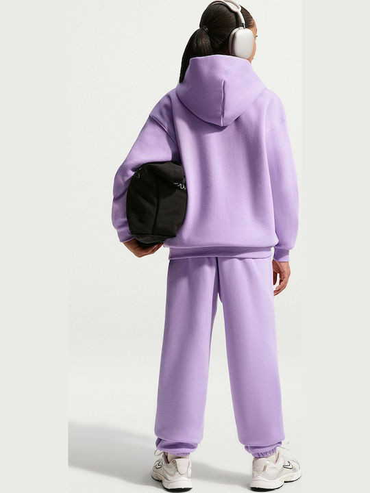 Hanorac Fleece pentru Copii cu Glugă Violet Sportswear Studio