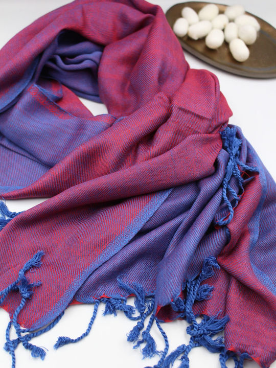 Women's Silk Scarf Blue