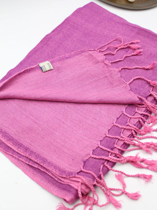 Women's Silk Scarf Purple