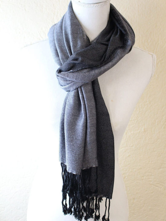 Women's Black Silk Scarf