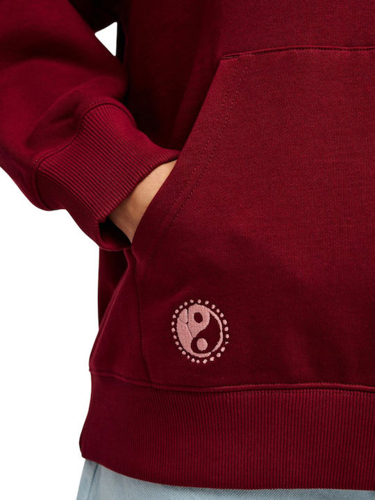 Women's Hooded Sweatshirt Burgundy