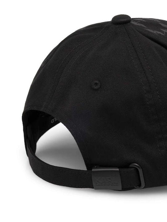 All Over Print Logo Baseball Cap Black