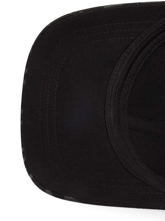 All Over Print Logo Baseball Cap Black