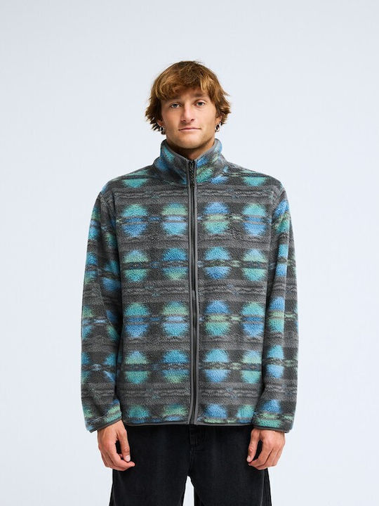 Cove Men's Multicolour Fleece Jacket