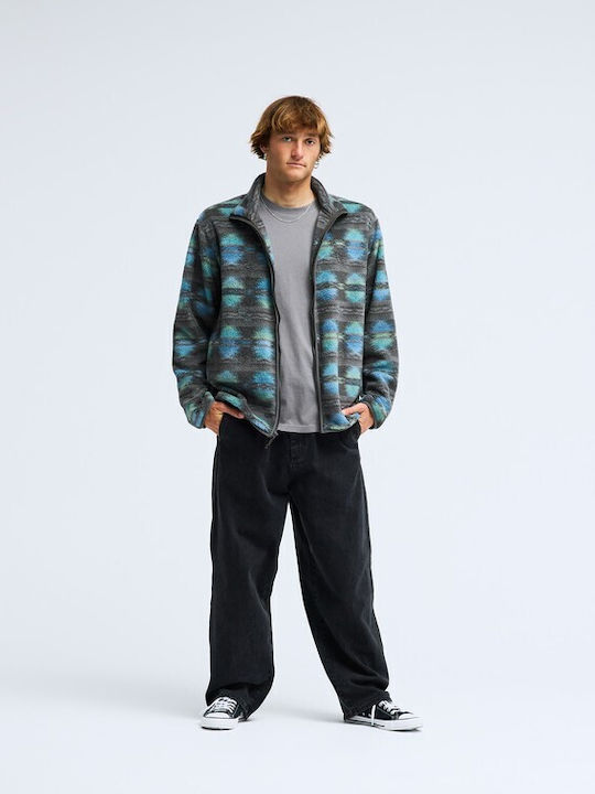 Cove Men's Multicolour Fleece Jacket