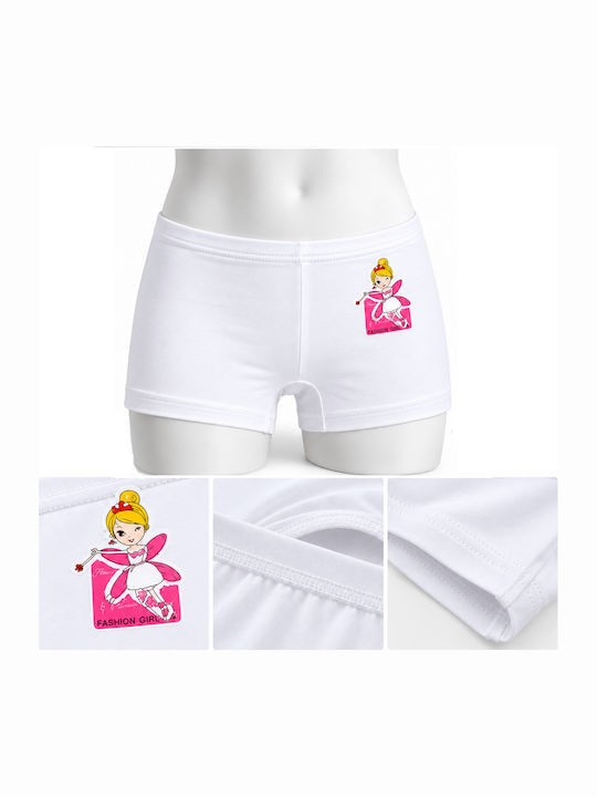 Roza Underwear Kids’ Boxer Briefs White