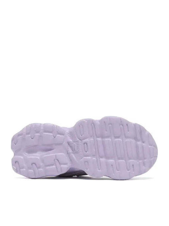 Kids Sneakers with Hoop & Loop Closure Purple