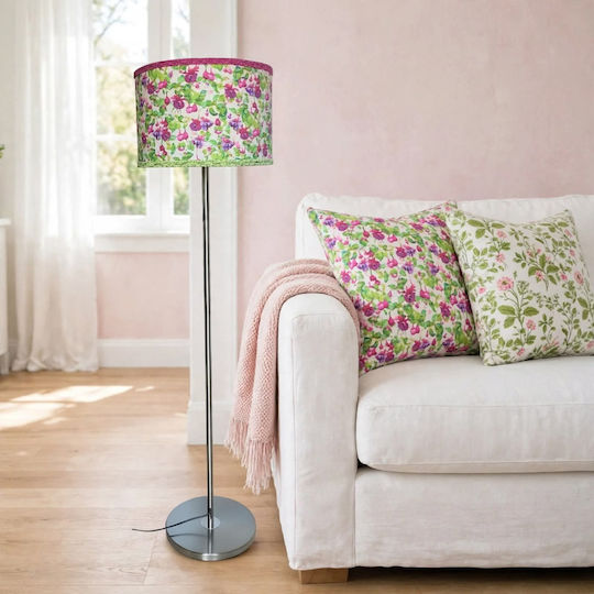 Lampshades Floor Lamp with E27 Lamp Bulb Base Purple Lampshades Floor Lamp with E27 Lamp Bulb Base Purple