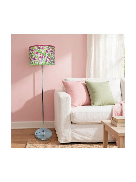 Lampshades Φωτιστικό Δαπέδου με Ντουί για Λαμπτήρα E27 Μωβ