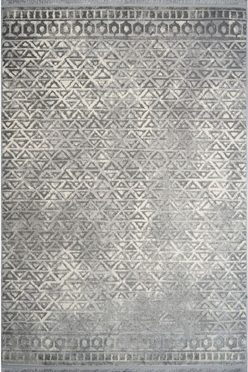 Conceptum Hypnose Notta Rectangular Rug Grey Cream 100x300cm