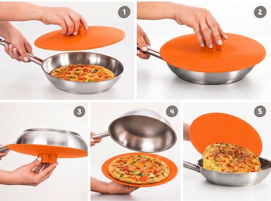 Svim Omelette Maker Plate for Turning Omelette Plastic Ø27cm Orange