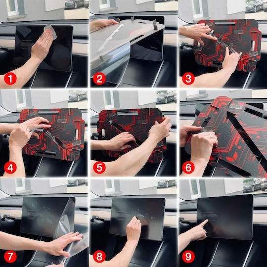 Ματ Φύλλο Grizzglass Cardisplay Easy Tesla Model S Facelift 2025-2026