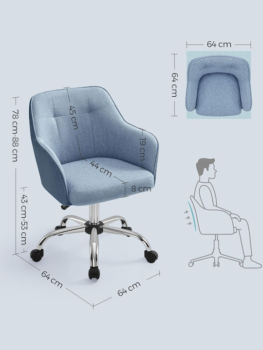 Songmics Bürostuhl Blau