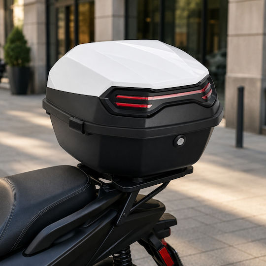FIXATO Topcase Alb pentru Motocicletă