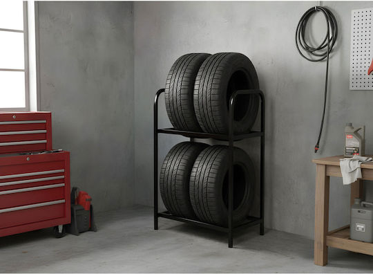 Humberg 4-Position Floor-Mounted Car Tire Stand