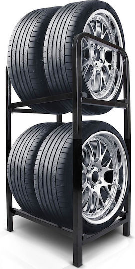 Humberg 4-Position Floor-Mounted Car Tire Stand