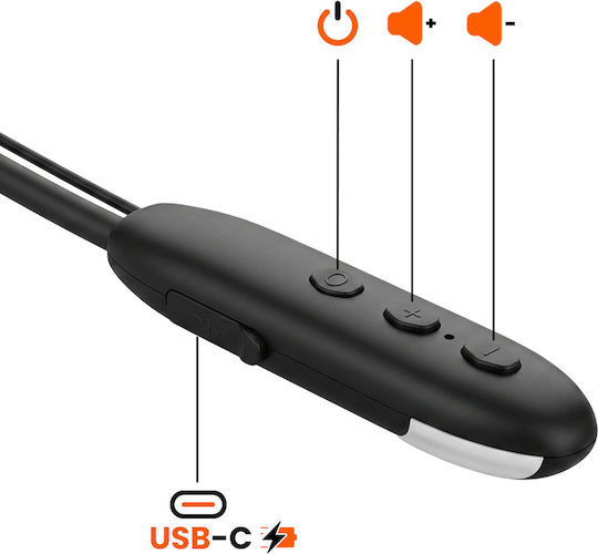 LinQ R9028 In-Ear-Bluetooth-Kopfhörer mit Schweißbeständigkeit Schwarz