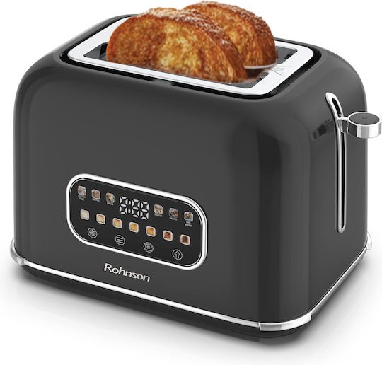 Rohnson 2 Slot Toaster 900W Inox