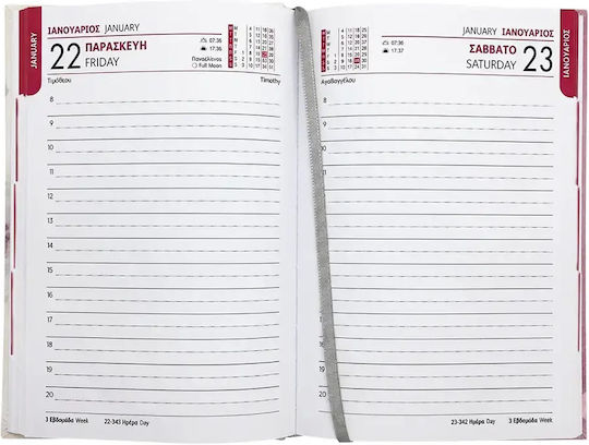 Contax Tageskalender A6 2027 10 x 14 cm