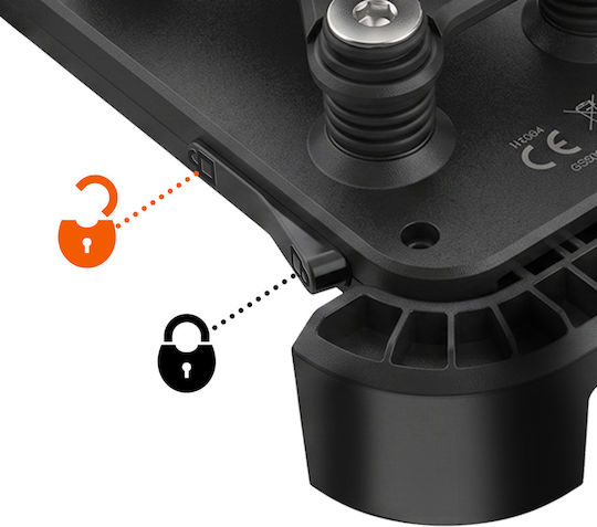 Linq Mirror Mount Scooter Motorcycle Auto Lock Shock Absorbers Black