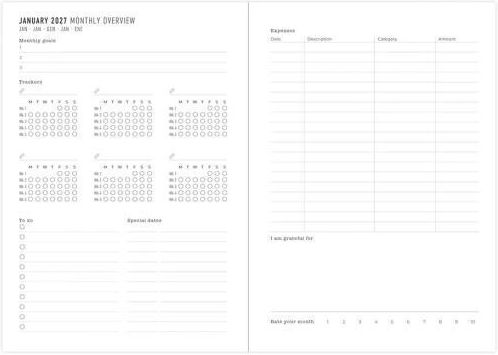 Letts Spring Valley Wochenkalender A6 2027
