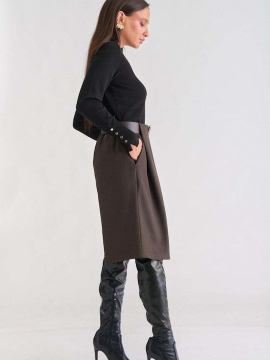 Women's Dark Brown Bermudas