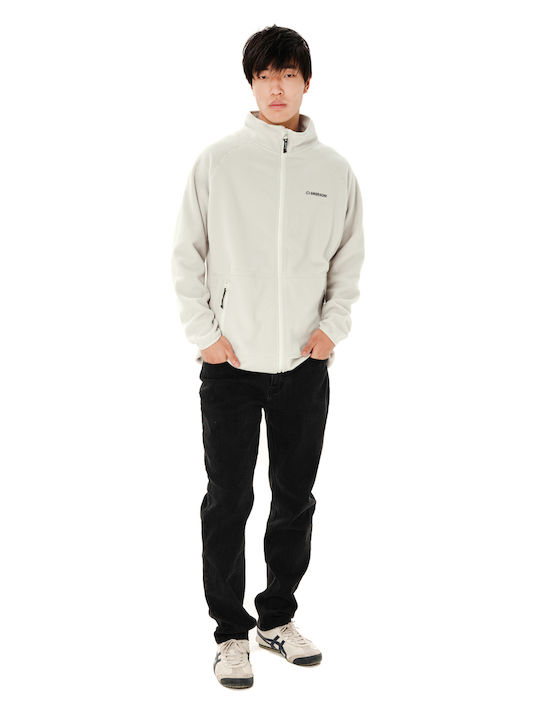 Herren-Fleecejacke Weiß