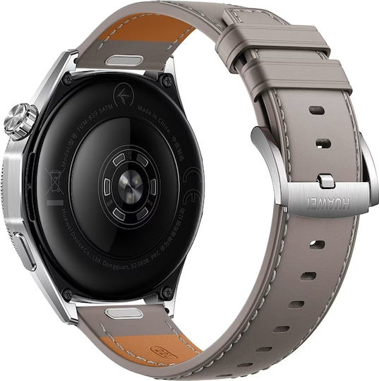 Huawei Watch GT 7 Edelstahl 46 mm Wasserdicht mit Herzfrequenzmesser (Grau)