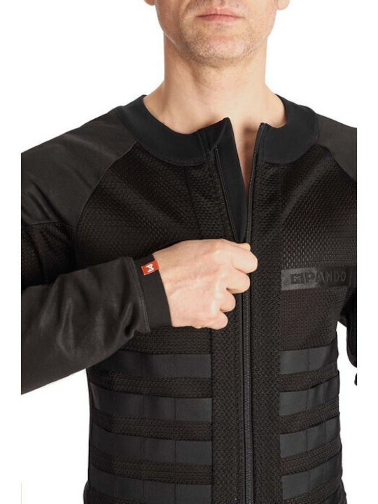 Pando Moto Commando Summer Men's Cordura Motorcycle Jacket Black