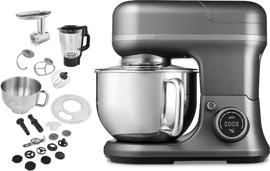Stand Mixer 1200W with Stainless Steel Bowl 5L Inox