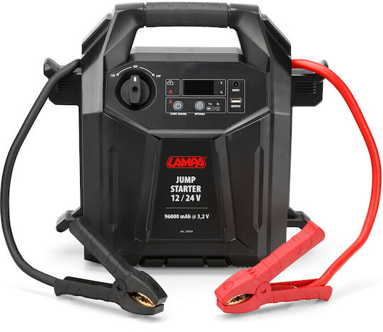 Lampa Преносим Стартер за Автомобилни и Камионни Акумулатори 96000mAh с Външна Батерия / Фенер / USB / Помпа 12/24V