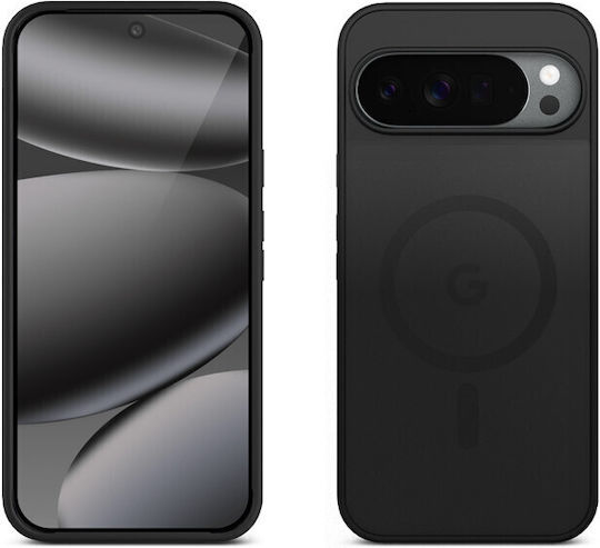 Crong Hybrid Matte Magnetic Rückseitenhülle Schwarz (Google Pixel 10 / 10 Pro)