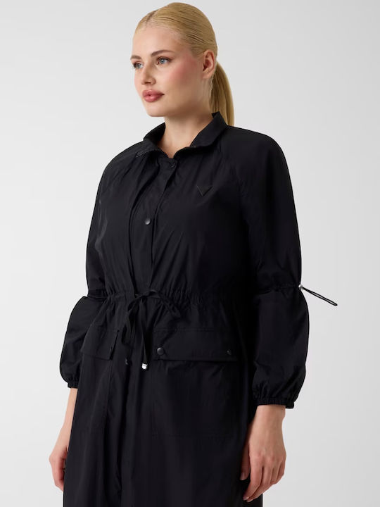 Damen-Trenchcoat Schwarz