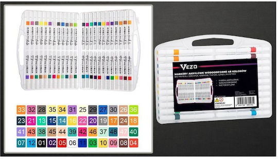 Professionelle Acrylmalstifte Set mit 48 Farben