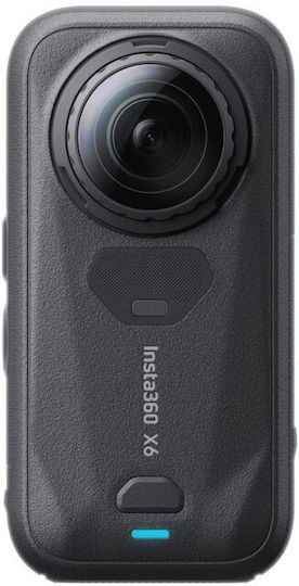 X6 47GB Action Camera 8K Λήψης 360° Motorcycle Bundle με Οθόνη Αφής 2.32" και Wi-Fi Μαύρη