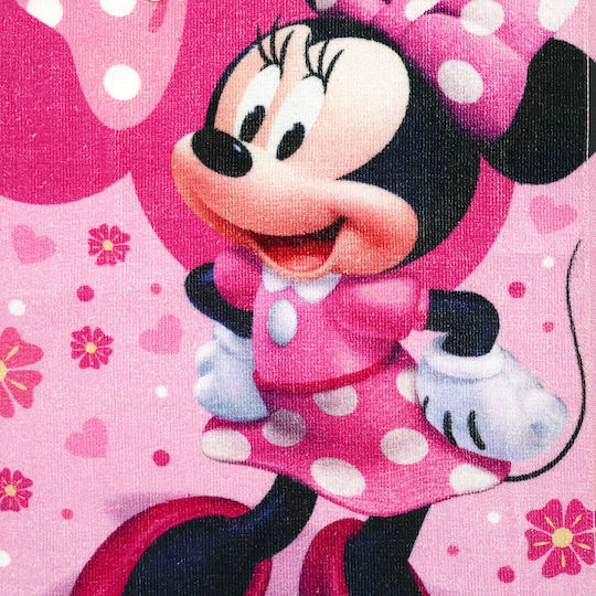 Disney Minnie Mouse "Sweet Bow" Kids' Face & Hand Towel 30x50cm – 100% Cotton Fml365907 Pink 30x50cm