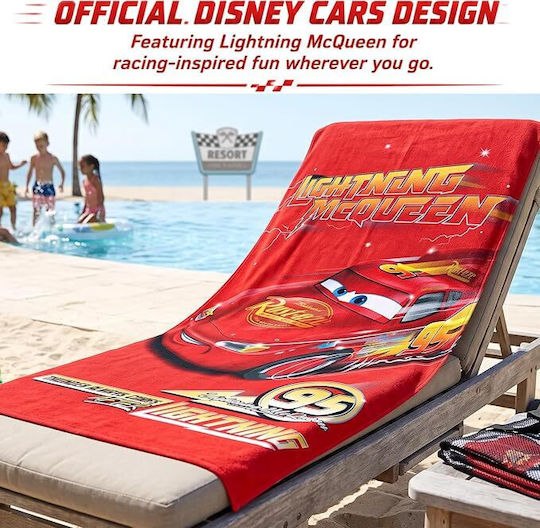 Плажна кърпа Cars McQueen 70x140 см – 100% памук