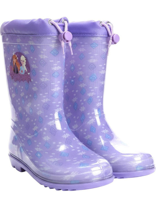 Cizme de ploaie pentru copii Frozen Violet