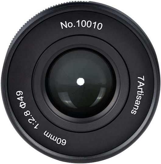 7artisans Obiectiv Foto Crop 60mm F/2.8 Macro Macro pentru Montură Nikon Z Negru