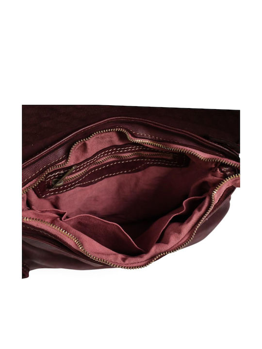 Gestrickte Damen-Crossbody-Tasche in Bordeaux