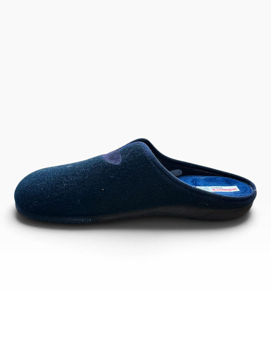 Blaue Anatomische Herren-Lederhausschuhe